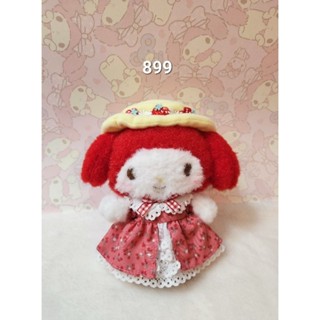 พวงกุญแจตุ๊กตา My melody bday สีแดง ปี 2023