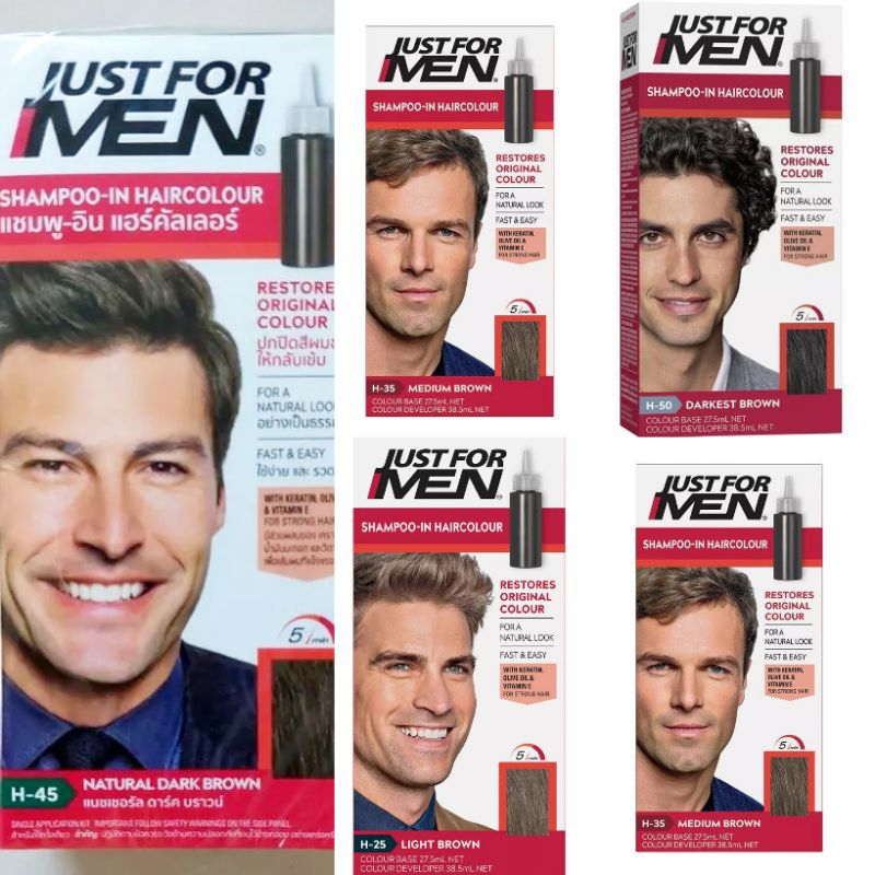 Just For Men แชมพูเปลี่ยนสีผม แชมพูปิดผมขาว