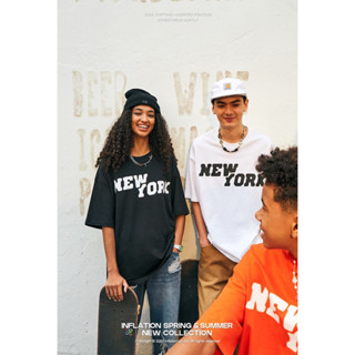 Spenzer.street | 🖤New york เสื้อโอเวอร์ไซส์ เสื้อผ้าสตรีท เสื้ออปป้า เกาหลี เสื้อy2k ทราวิส 2pac ฮิต 2023 มาใหม่