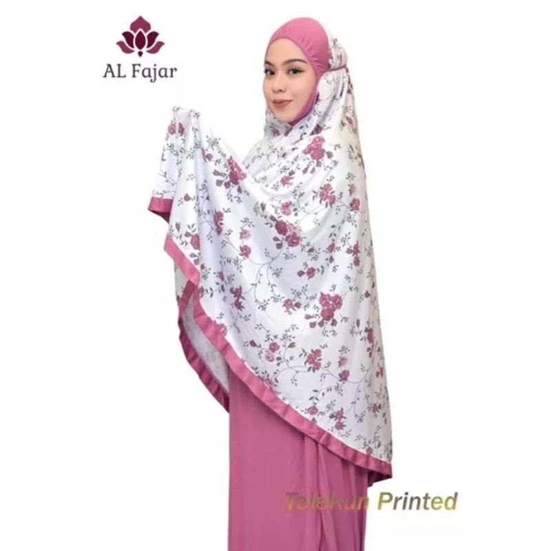 ชุดละหมาดลายดอก สีพาสเทล ผ้ามอสเครปเกรดเอ