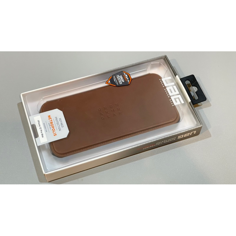 UAG METROPOLIS IPHONE 12 PRO Max case -LEATHER BROWN แท้ (used) (พร้อมส่ง)