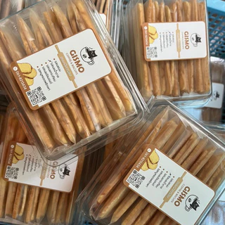 ขนมปังกรอบ รสเนยสดแท้ บาง 3 มิล 1กล่อง 8 ถุง 16 ชิ้น
