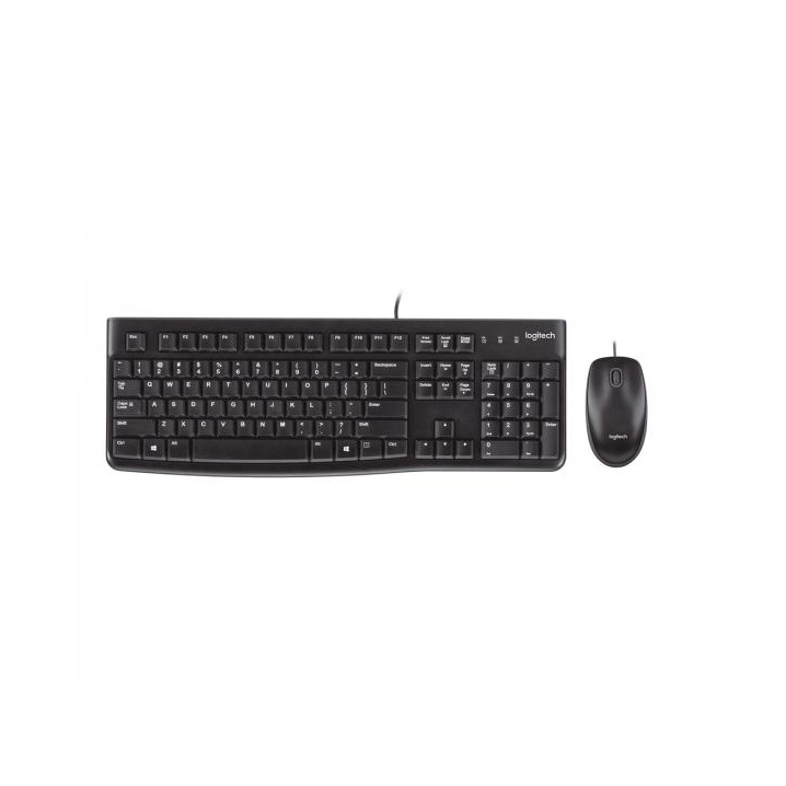 KEYBOARD & MOUSE LOGITECH MK120 COMBO(BLACK) (รับประกัน3ปี)