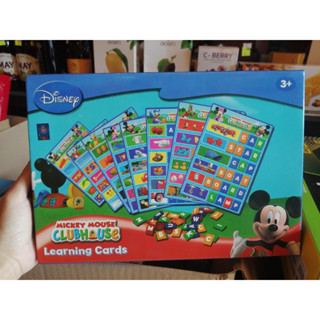 ของเล่นเสริมพัฒนาการ ภาษาอังกฤษ Disney Mickey Mouse Learning Cards ของเล่นเด็กเสริมพัฒนาการ