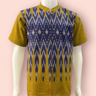 เสื้อผ้าฝ้ายพิมพ์ลาย-ชาย-รหัส 18