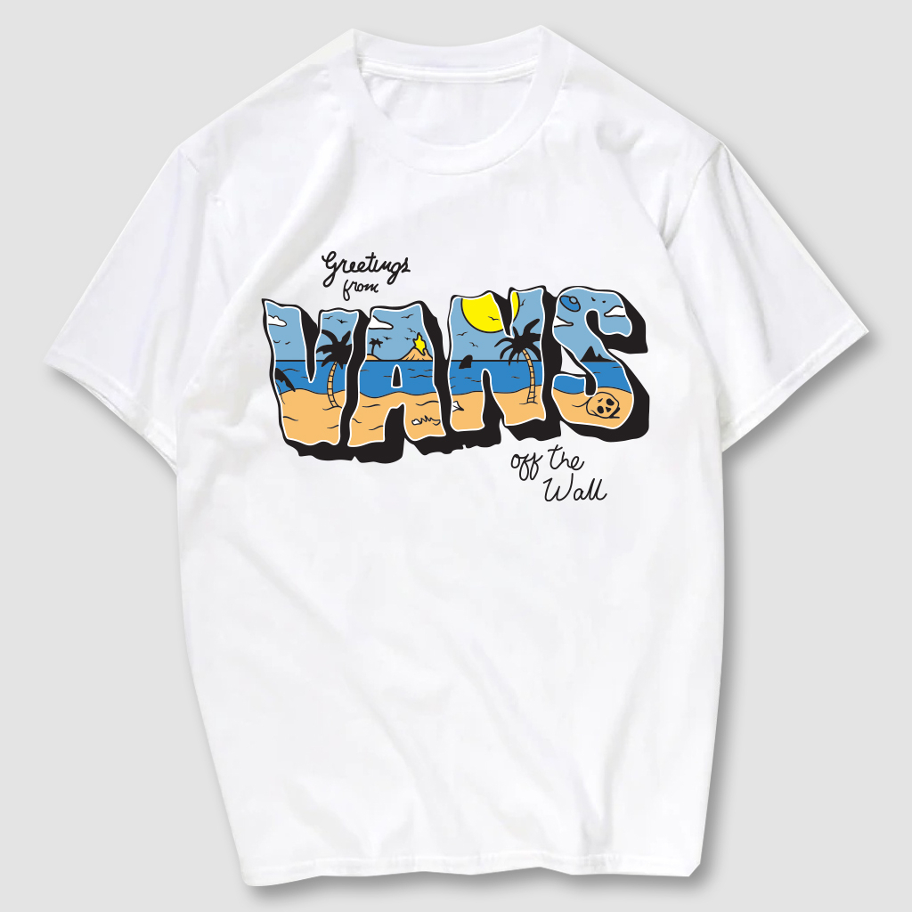 เสื้อยืดพิมพ์ลาย VANS เนื้อผ้าCotton100% มีครบไซส์ พร้อมส่ง!!!