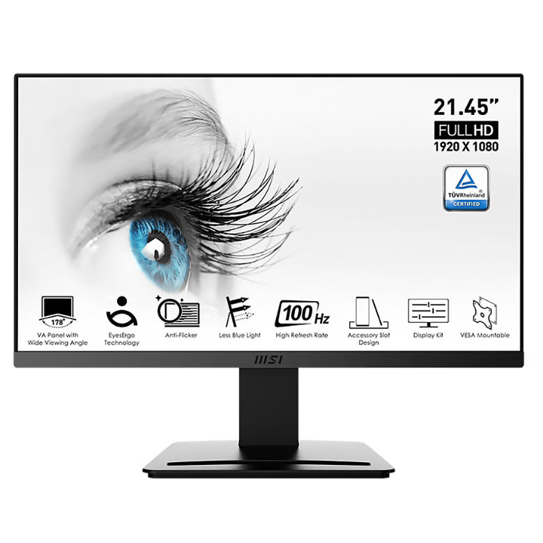 MONITOR MSI PRO MP223 - 21.45" VA FHD 100Hz