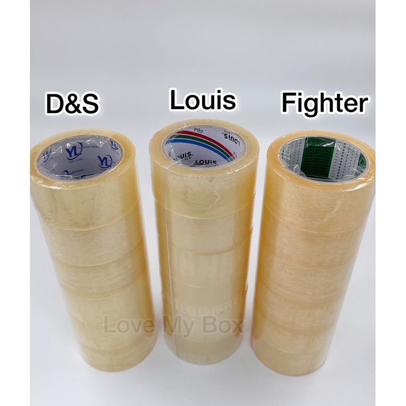 (6ม้วน)เทปใส น้ำตาล ชา OPP 45 หลา 100 หลา 40/45/50ไมครอน พร้อมส่ง