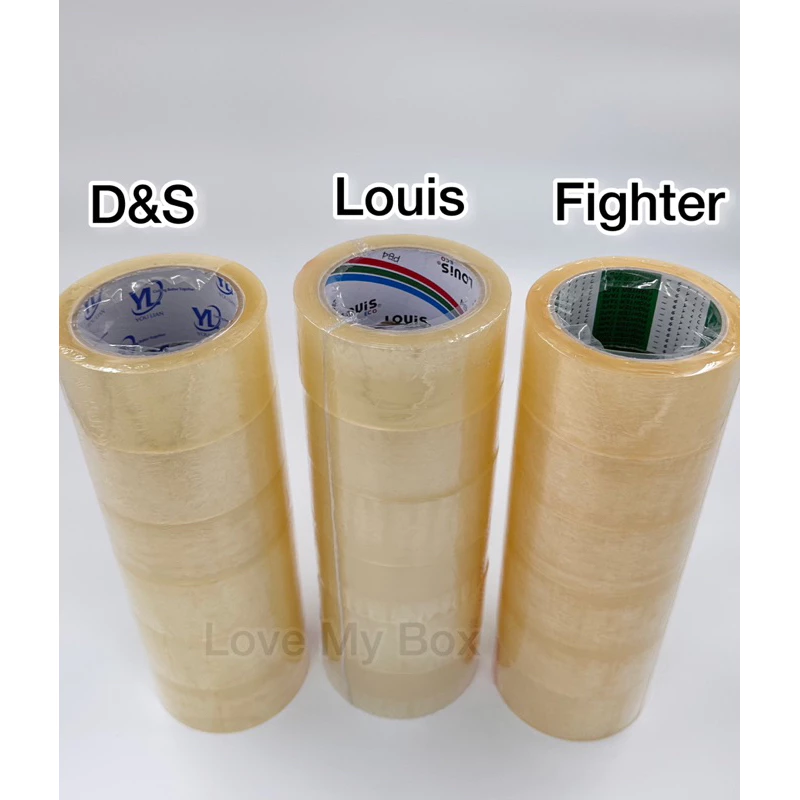 (6ม้วน)เทปใส น้ำตาล ชา OPP 45 หลา 100 หลา 40/45/50ไมครอน พร้อมส่ง