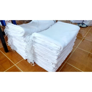 (10 ผืน) ผ้ารองกระติบข้าวเหนียว รองนึ่ง รองไห รองหวด ช่วยให้ข้าวเหนียวไม่แฉะไม่ติดกระติก ทำจากผ้าไมโครสีขาว 14x17นิ้ว