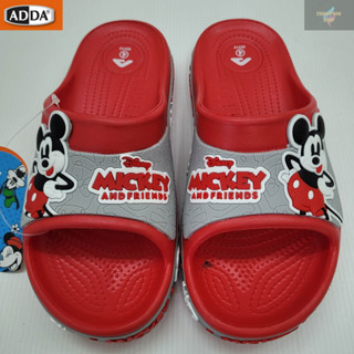 ADDA รองเท้าแตะลำลองแบบสวม รุ่น 53Y17-W1 ลาย MICKY สีแดง SIZE 4-6