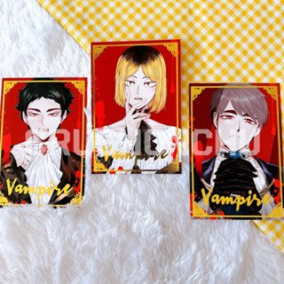 (✅พร้อมส่ง) โปสการ์ดปั๊มฟลอยด์ทอง โอซามุ เคนมะ อาคาอาชิ (เลือกลายได้) (ไฮคิว / Haikyuu / คู่ตบฟ้าประทาน)
