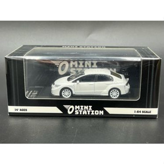 Mini Station 1/64  Honda Civic FD2 white