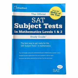หนังสือ SAT subject tests math levels 1&amp;2 คณิตศาสตร์