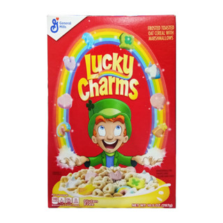 Lucky Charms Cereal with Marshmallows อาหารเช้า ซีเรียล ธัญพืช  ซีเรียล USA