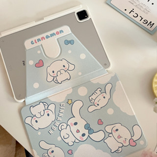 🎁ส่งของขวัญ🎁Cinnamoroll การ์ตูน เคส for iPad Gen10 10.9 2022 Gen9 10.2 pro 11 2021 เคสไอแพด Air4 5 Case การหมุน 360