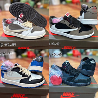 📌รองเท้าAir Jordan 1 Von Travis Scottรองเท้าผ้าใบ ของผู้ชาย37..45📌