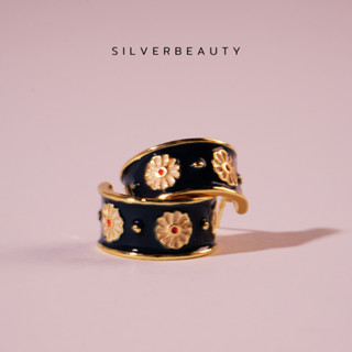 โค้ด SILV45 ลด45.- Silver beautyต่างหูลายดอกเดซี่แฟชั่นE01203