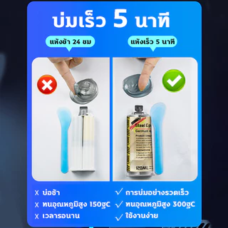 💥100ปีไม่มีหลุด💥XHS กาวติดเหล็ก กาวเชื่อมโลหะ กาวโลหะ 120ml x2 ยึดติดแน่น ทนต่ออุณหภูมิสูง ทนทาน แข็งกว่าเหล็ก