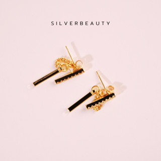 โค้ด SILV45 ลด45.-  Silver beautyต่างหูแท่งสี่เหลี่ยมย้อยE02806