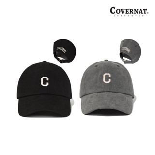 ALAND หมวก COVERNAT UNISEX  C LOGO WASHED BALL CAP Freesize Grey, Black