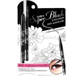 [1แท่ง] Mistine Super Black Eyeliner มิสทีน ซุปเปอร์ แบล็ค อายไลเนอร์สีดำ1กรัม