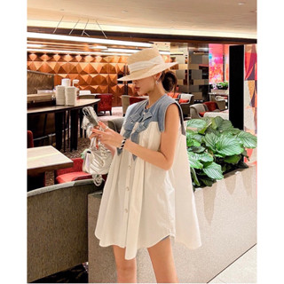 kloset A - มินิเดรสยีนส์แต่งโบว์