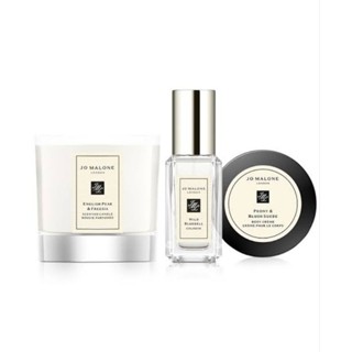 jo malone mini trio wild bluebell English pear candle