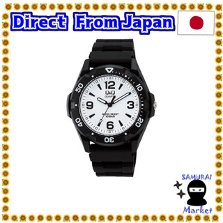 【Direct From Japan】 [Citizen Q &amp; Q] Watch Analog Waterproof Urethane Belt VR44-002 Mens White