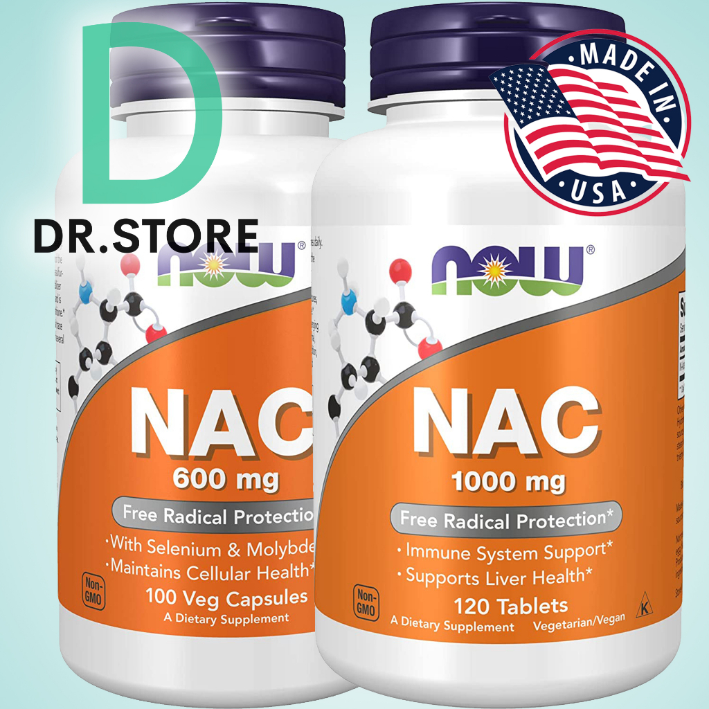 Now Foods, NAC 600 mg, NAC 1000​ mg​ N-Acetyl-L-Cysteine ถูกและคุ้มที่สุด