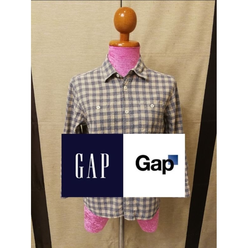 Gap Kids Brand_2nd hand 🧒 เสื้อเชิ้ตแขนยาว วัสดุผ้าฝ้าย​💯​%/ แท้มือสองกระสอบนำเข้าจากญีปุ่น ​Japan 🇯🇵​