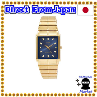 【Direct From Japan】 [Citizen Q &amp; Q] Watch Analog Waterproof Metal Band QA80-002 Mens Blue