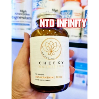 นำเข้า🇺🇸(Exp10/24) Cheeky Nutrition Astaxanthin 12mg 180 Softgels Supports Immune, Skin, Cardiovascul Brain &amp; Eye Health