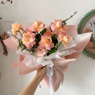 กระดาษห่อดอกไม้กันน้ำ รุ่นเอิร์ทโทนสีเดียว ขนาด58×58cm บรรจุ 20 แผ่น/แพ็ค