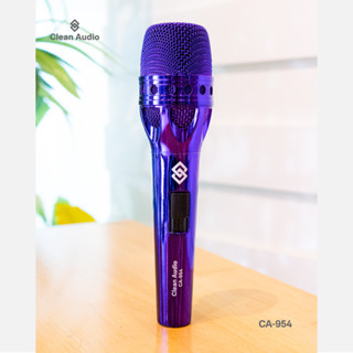 CLEAN AUDIO : CA-954 PURPLE DYNAMIC CARDIOID MICROPHONE