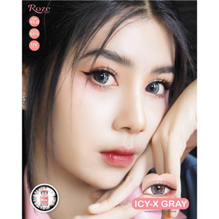 คอนแทคเลนส์ Roze Hydrogel รุ่น Icy-x Gray (สีเทา)