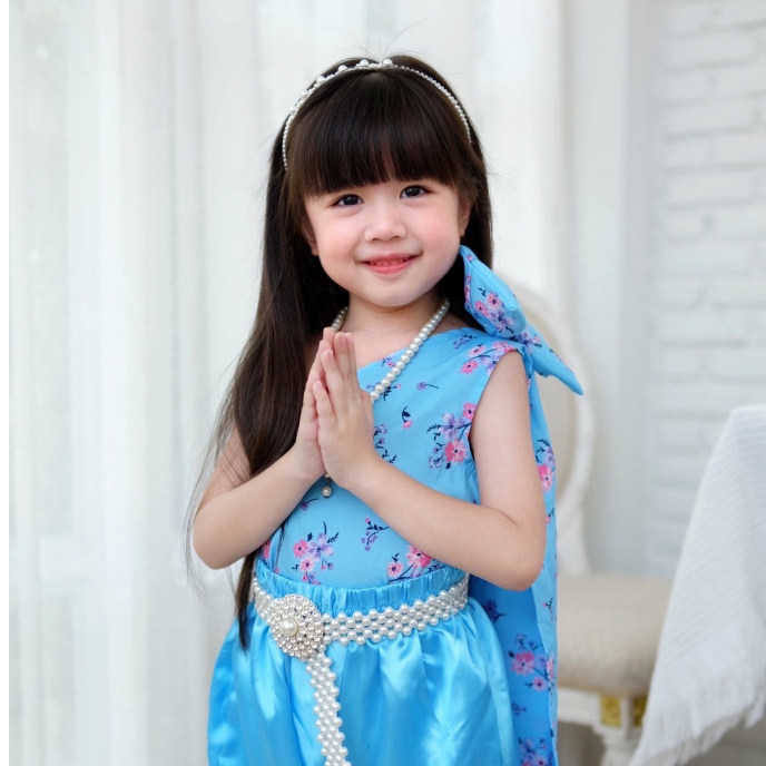 ชุดไทยเด็กสีฟ้า ชุดไทยเด็กสีชมพู ชุดไทยเด็กน่ารัก ชุดไทยเด็กสะไบ ชุดไทยเด็กโจงกระเบน ชุดโจงกระเบนเด็ก ชุดไทยเด็กหญิง