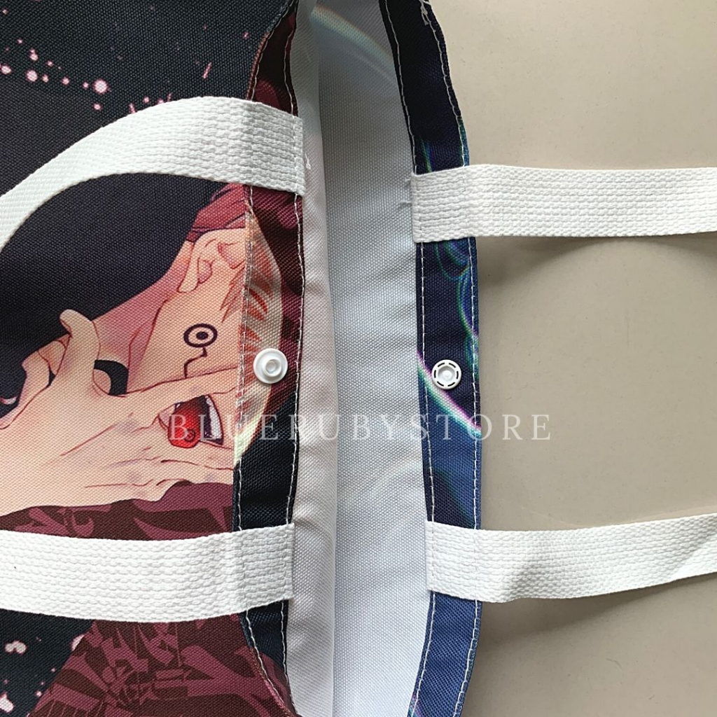พร้อมส่ง กระเป๋าผ้าลายอนิเมะ มหาเวทย์ผนึกมาร Re:Zero ถุงผ้า Tote Bag