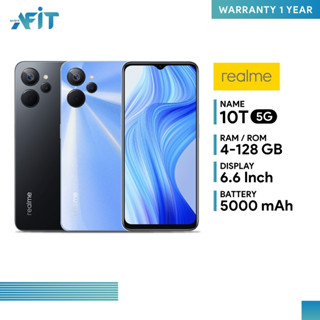 Realme 10T 5G (4+128GB) (8+256GB) รองรับ 5G หน้าจอขนาด 6.6 นิ้ว  แบตเตอรี่ 5000 mAh lI ประกันศูนย์ไทย 1 ปี