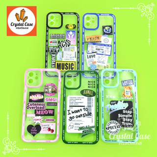 7+ 11 เคสมือถือนิ่ม TPU ขอบใสกันเลนส์กล้องนูนลายการ์ตูนน่ารัก