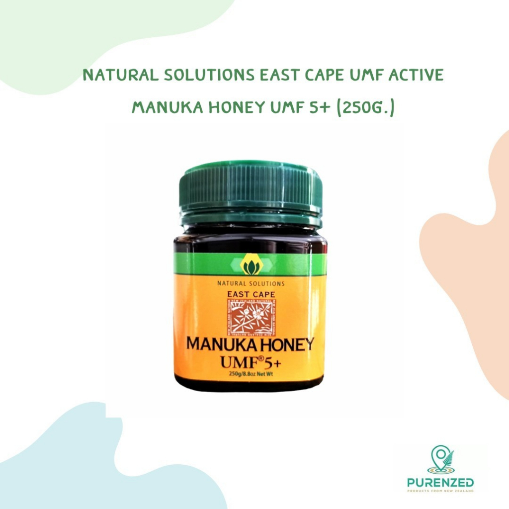 Manuka Honey UMF 5+ น้ำผึ้งมานูก้า ยูเอ็มเอฟ 5+ 250 g. (แบรนด์เนเทอรอล โซลูชั่น เอส เคป)