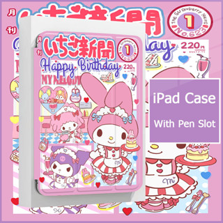 hello kitty tpu เคสใสไอแพด ใส่ปากกา air10 5pro โปร10 5 2016/18/21 gen10 2 แอร์1/2/3/4/5 เจน5/6/7/8/9 9 7 Case ipad 9920