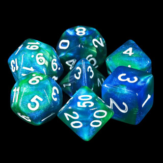 Nebulas Embrace Dice Set of 7 | ลูกเต๋า Dice For DnD D&amp;D MTG RPG TRPG เกมกระดาน บอร์ดเกม Game ไพ่ทาโรต์ Magic เมจิก