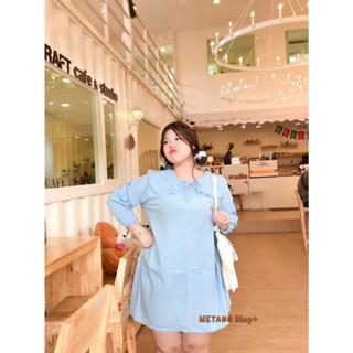 🎈Plussize เดรสคนอ้วน🎈 Size อก40-52(หน้าผ้า52) ยาว 38