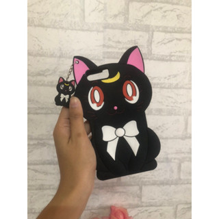 เคสซิลิโคนแมวเหมียว 7/8plus สีดำ