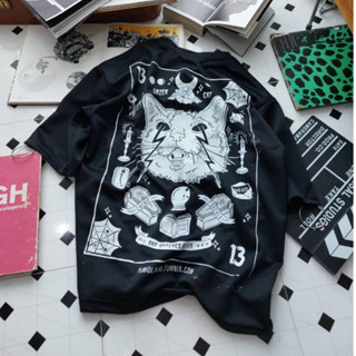 Cool Rocker : Oversize T-Shirt By Dark Punx / เสื้อยืดทรงโอเวอร์ไซส์ลาย CHRIS CAT (คริส แคท)