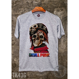 TK 43 เสื้อยืดคอกลมวินเทจ สกรีน Vintage ผ้า Tk สวมใส่สบาย ไม่หด ไม่ยืด ไม่ย้วย