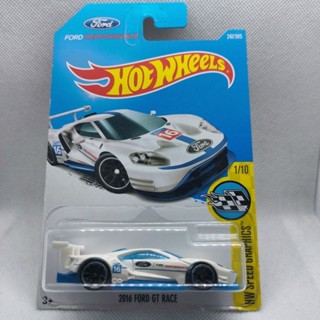 รถเหล็ก Hotwheels 2016 FORD GT RACE (ib18)