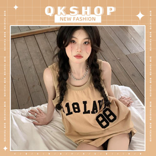 QKshop สุดเท่ ‼️ เสื้อยืดสกีนตัวหนังสือแขนกว้างเสื้อยืดแฟชั่นเสื้อยืดผู้หญิงใส่สบาย เสื้อยืดคอกลมแขนกว้างสกีนลายตัวอักษร