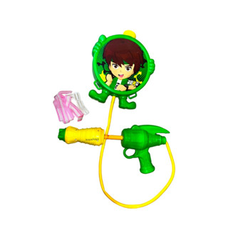 WATER GUN BEN10 ปืนฉีดน้ำเบ็นเท็น ขวัญใจเด็กๆ ปืนฉีดน้ำมาพร้อมกระเป๋าเป้ลายเบ็นเท็นสุดเท่